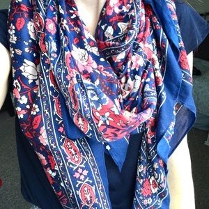 LOFT Floral Square Scarf